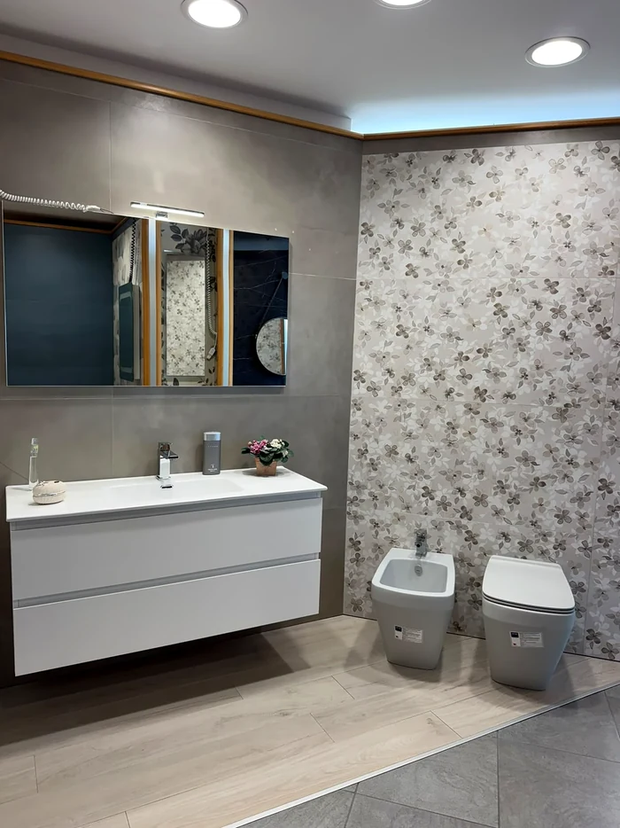 Composizione bagno lineare